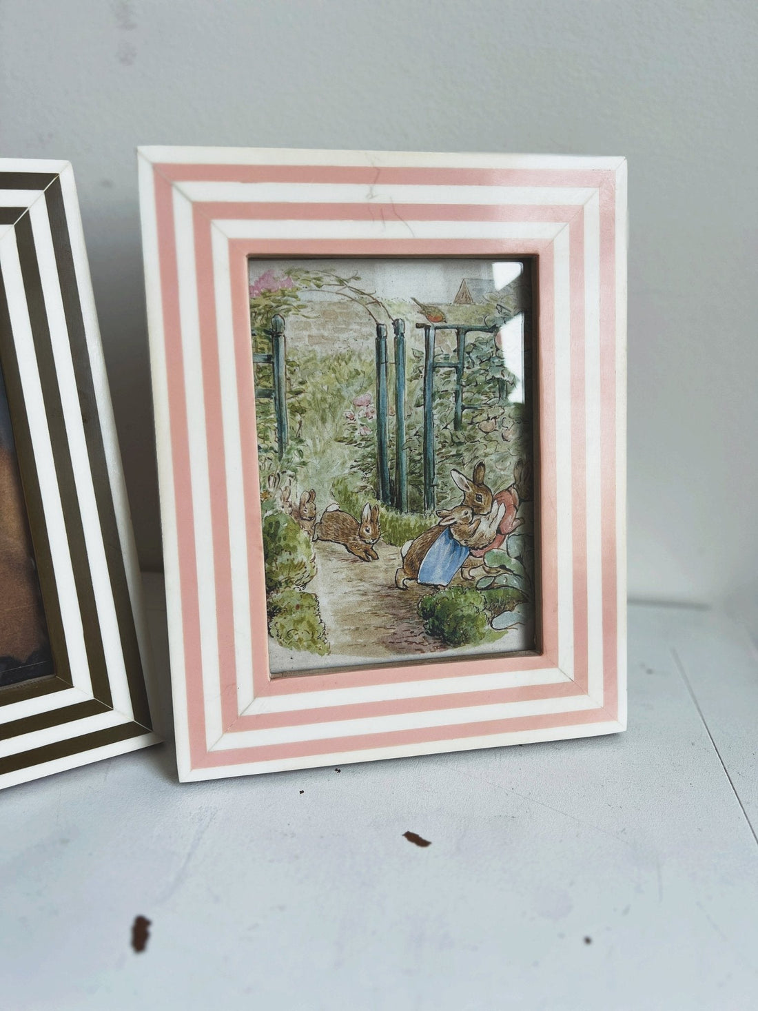Striped Resin Photo Frame