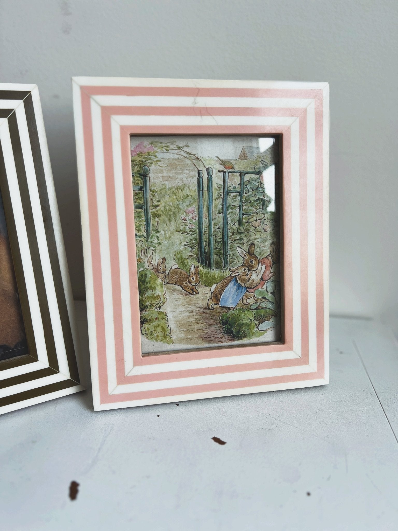 Striped Resin Photo Frame