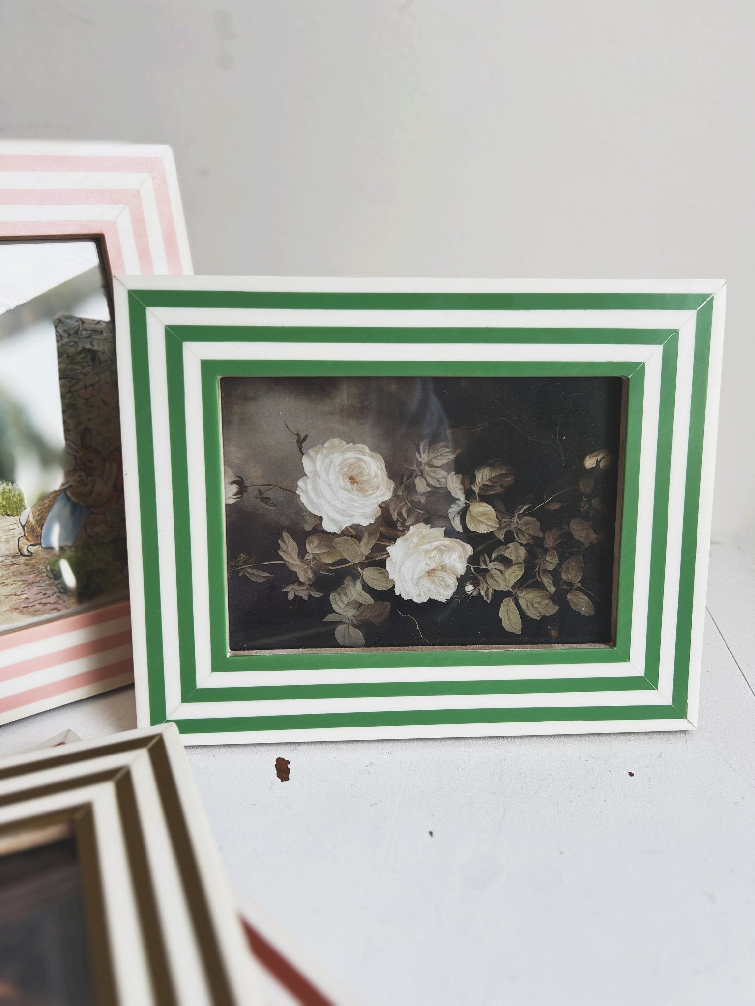 Striped Resin Photo Frame