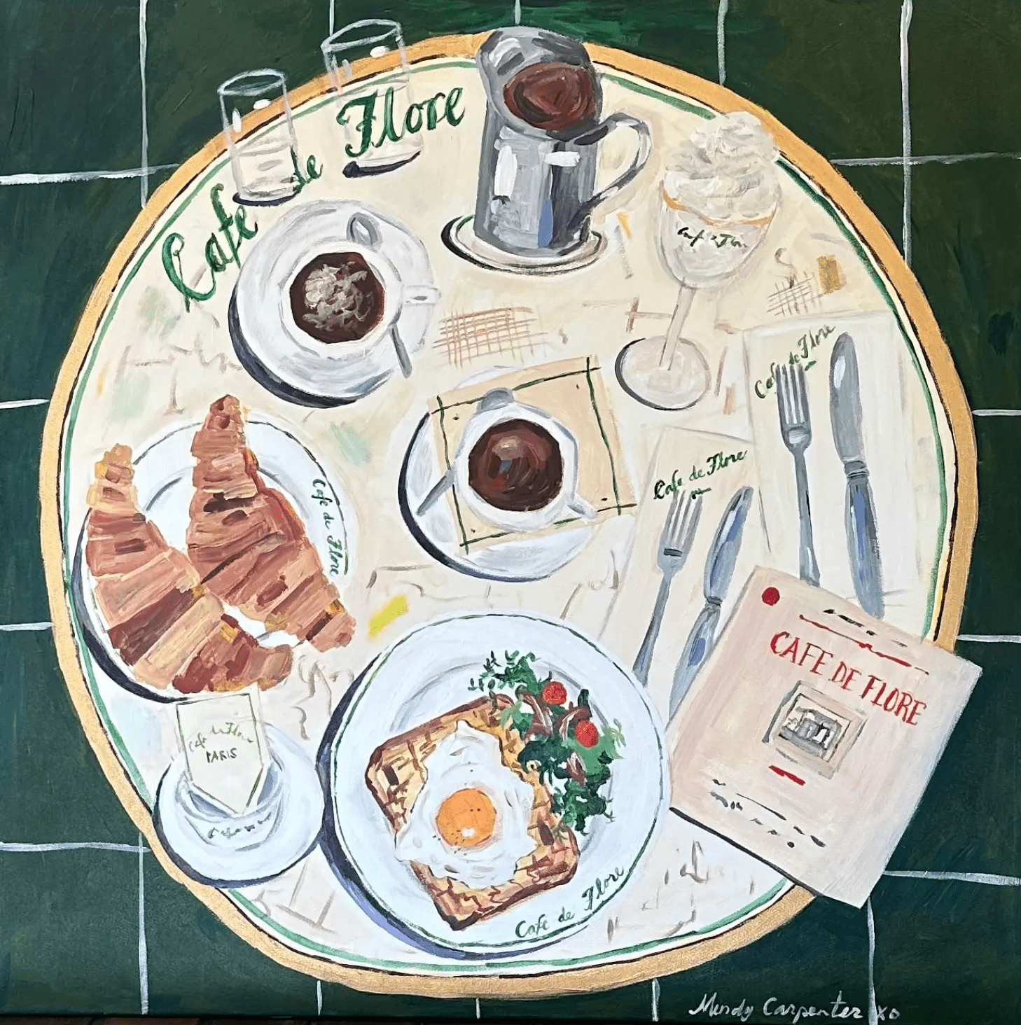 Table for Two Caf¨¦ Card