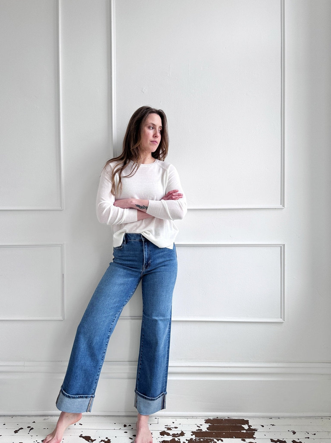 Thin Knit Crewneck Sweater