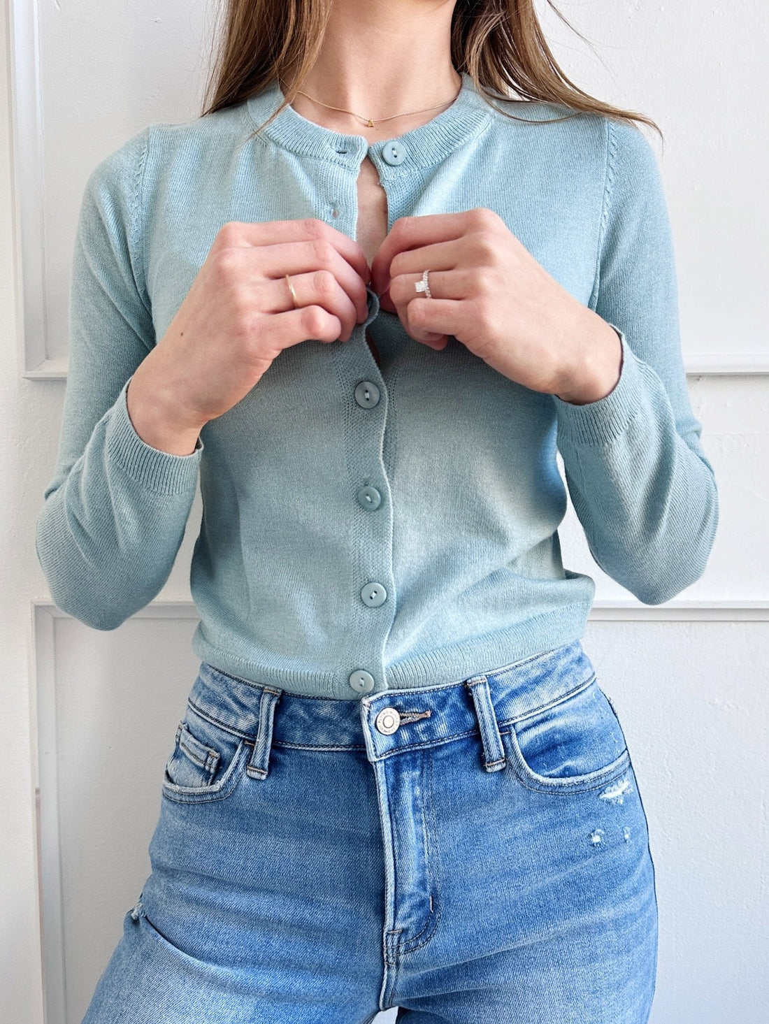 Thin Wool Blend Cardigan - FINAL SALE