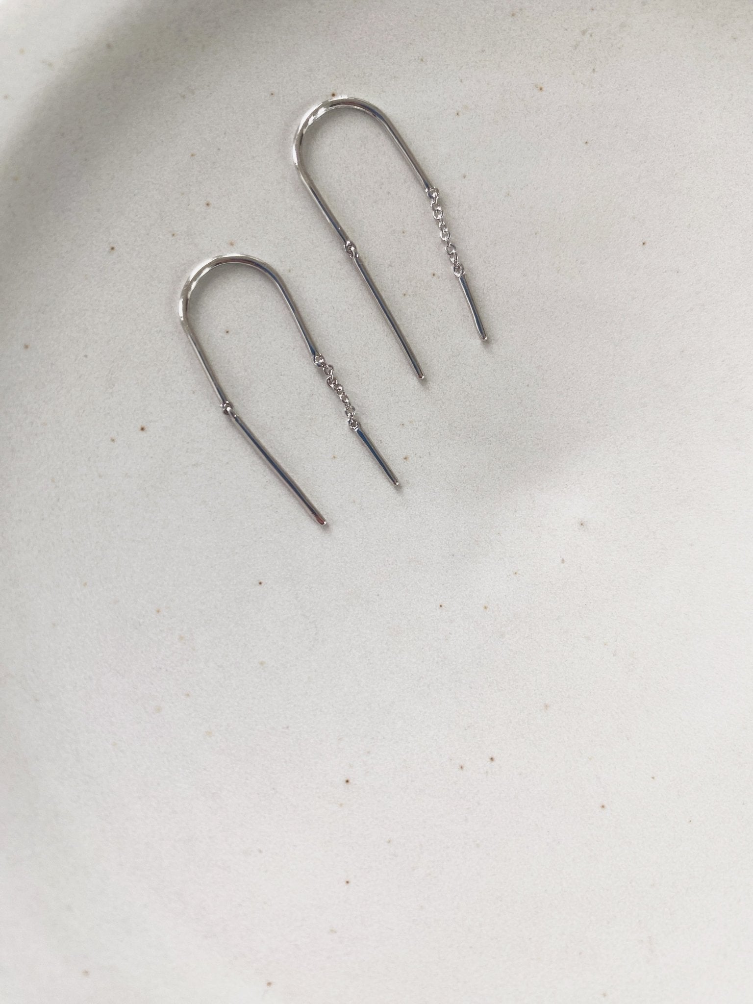 Threader Duo Earring, Plated