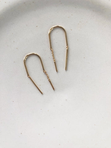 Threader Duo Earring, Plated