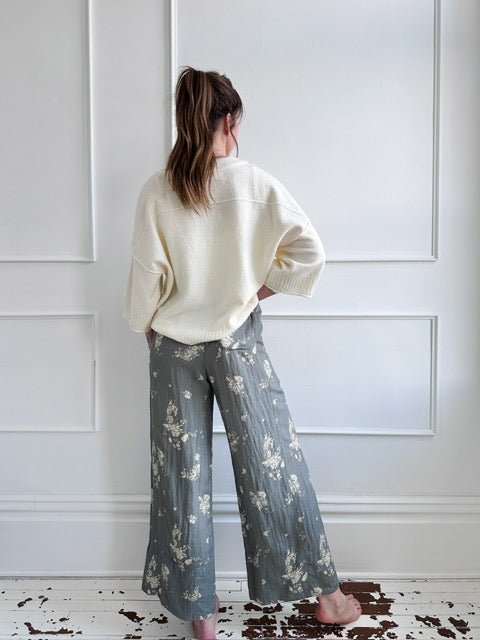 Vintage Floral Pull-On Pants