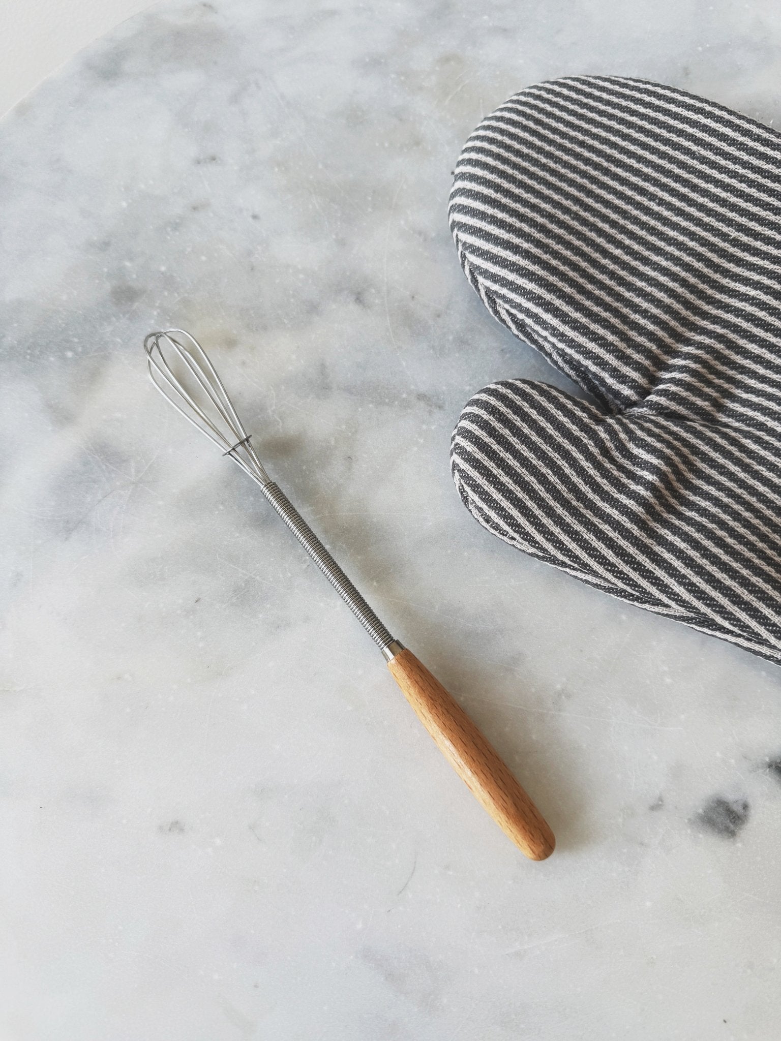 Vintage Mini Whisk w/ Wood Handle