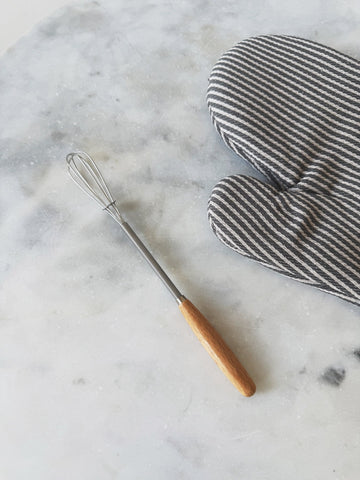 Vintage Mini Whisk w/ Wood Handle