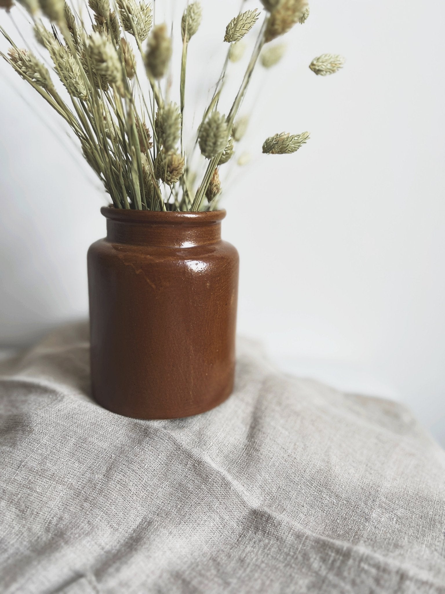 Vintage Reproduction Mustard Crock