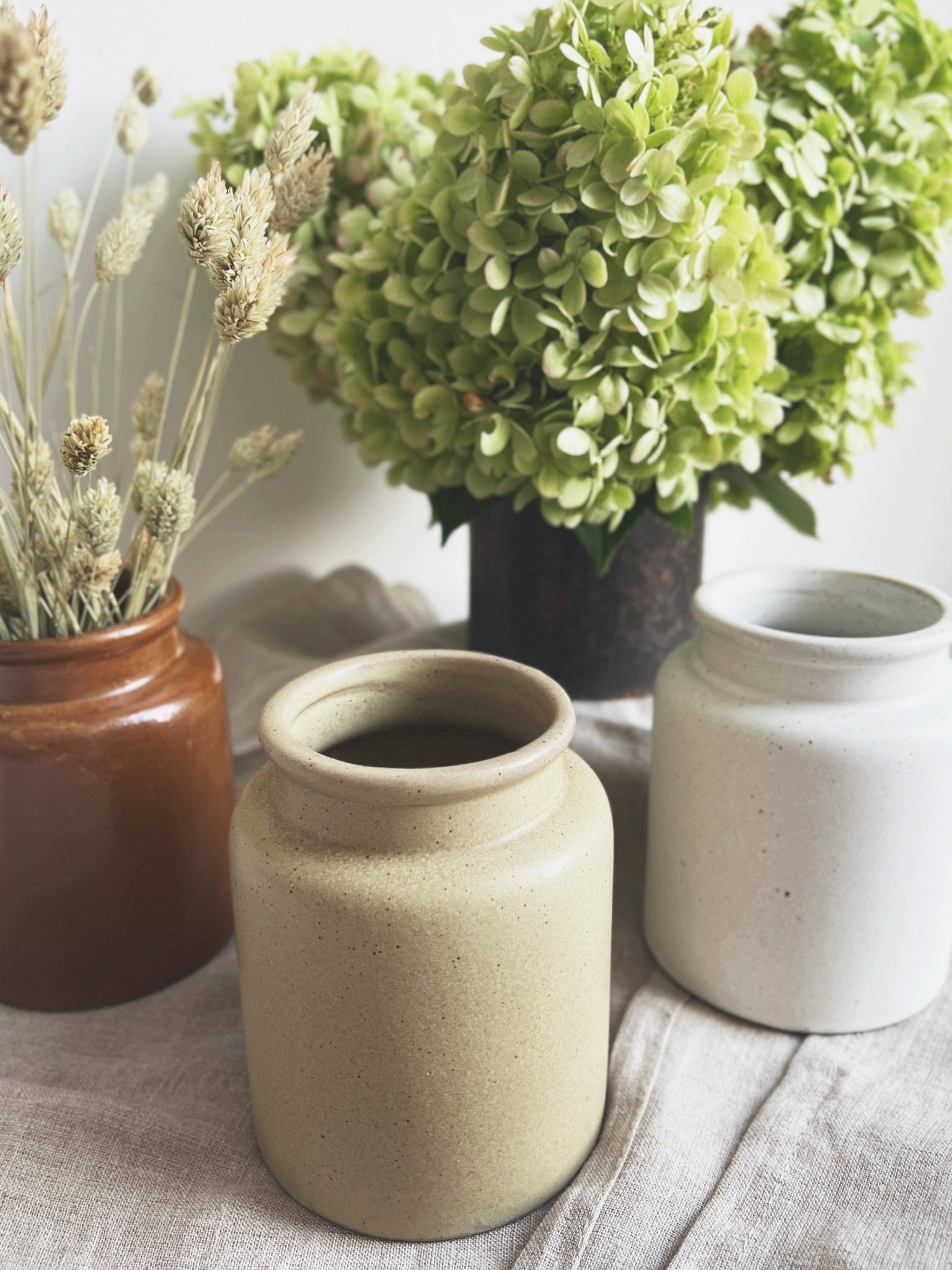 Vintage Reproduction Mustard Crock