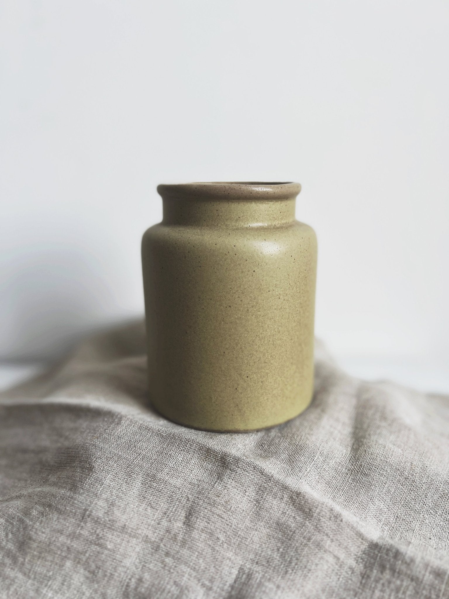 Vintage Reproduction Mustard Crock