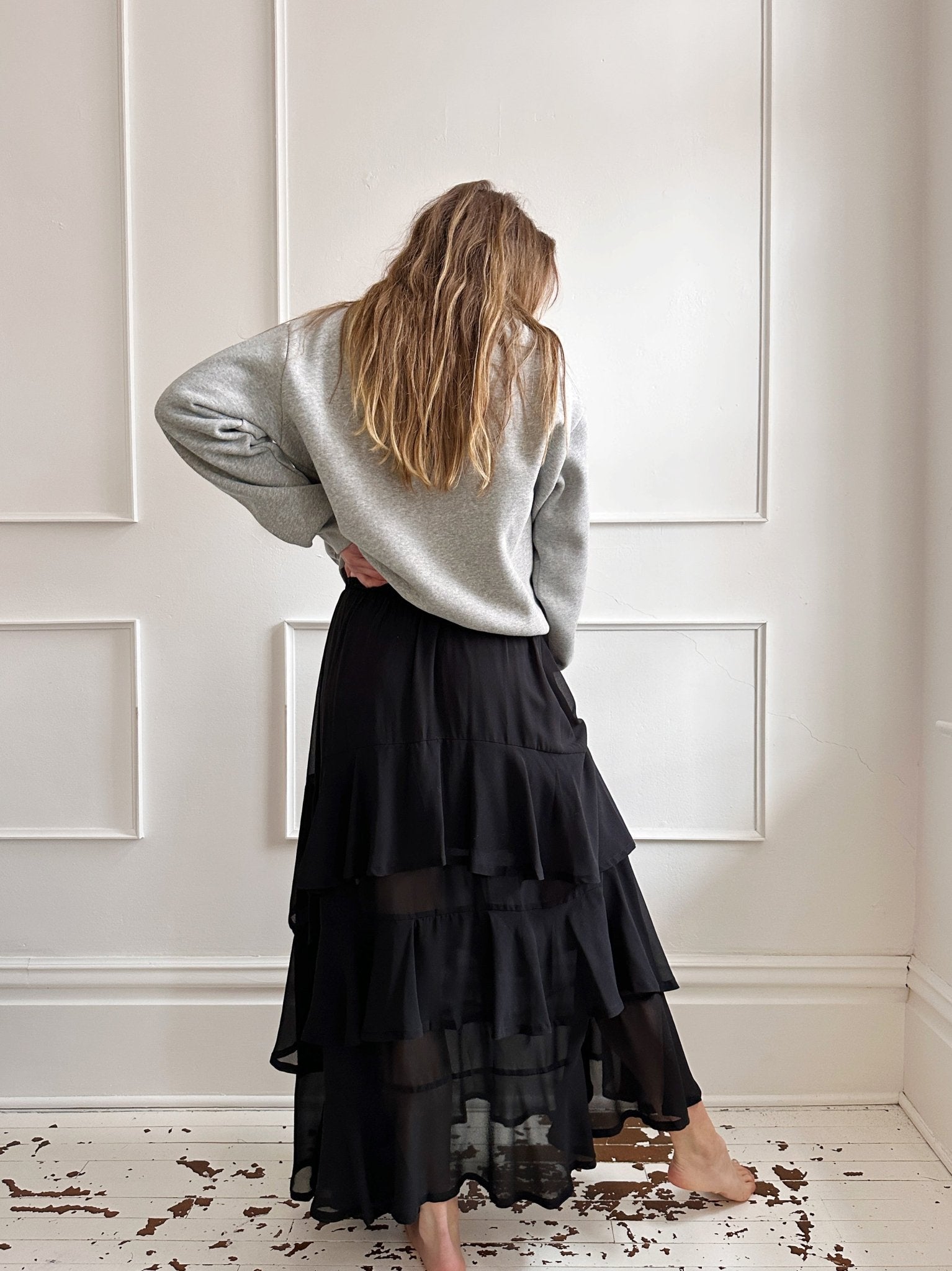 Wide Neck Fleece Sweatshirt - FINAL SALE