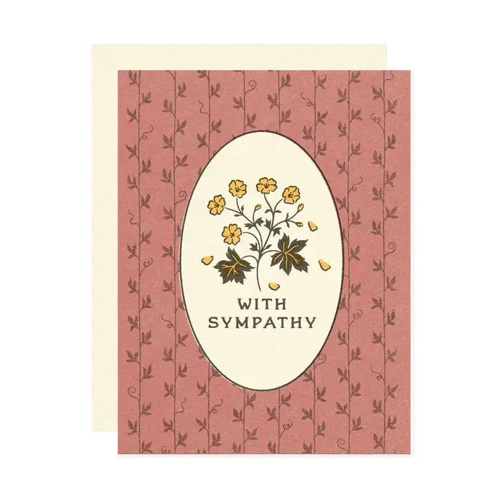 With Sympathy Wildflower Card